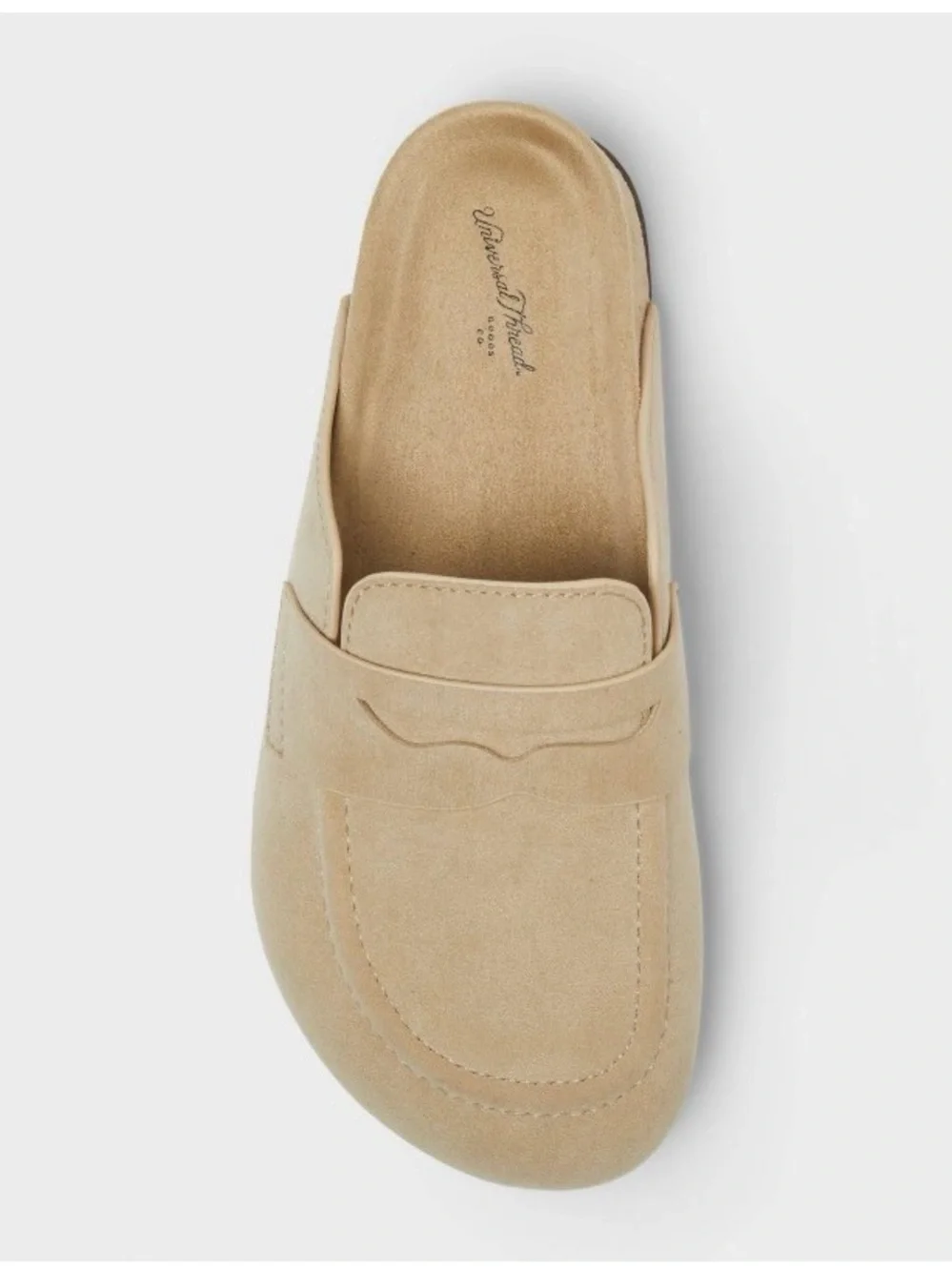 Universal Thread Beige Slip-On Penny Mule